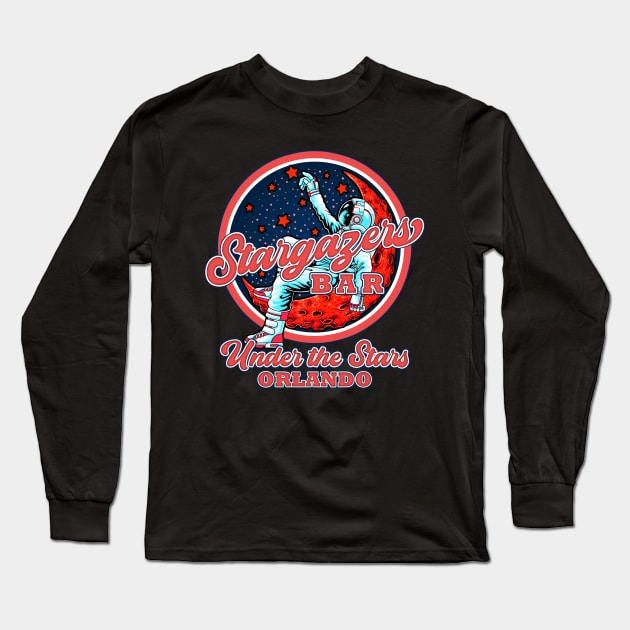 StarGazers Bar Orlando Florida Planet Hollywood Long Sleeve T-Shirt by Joaddo